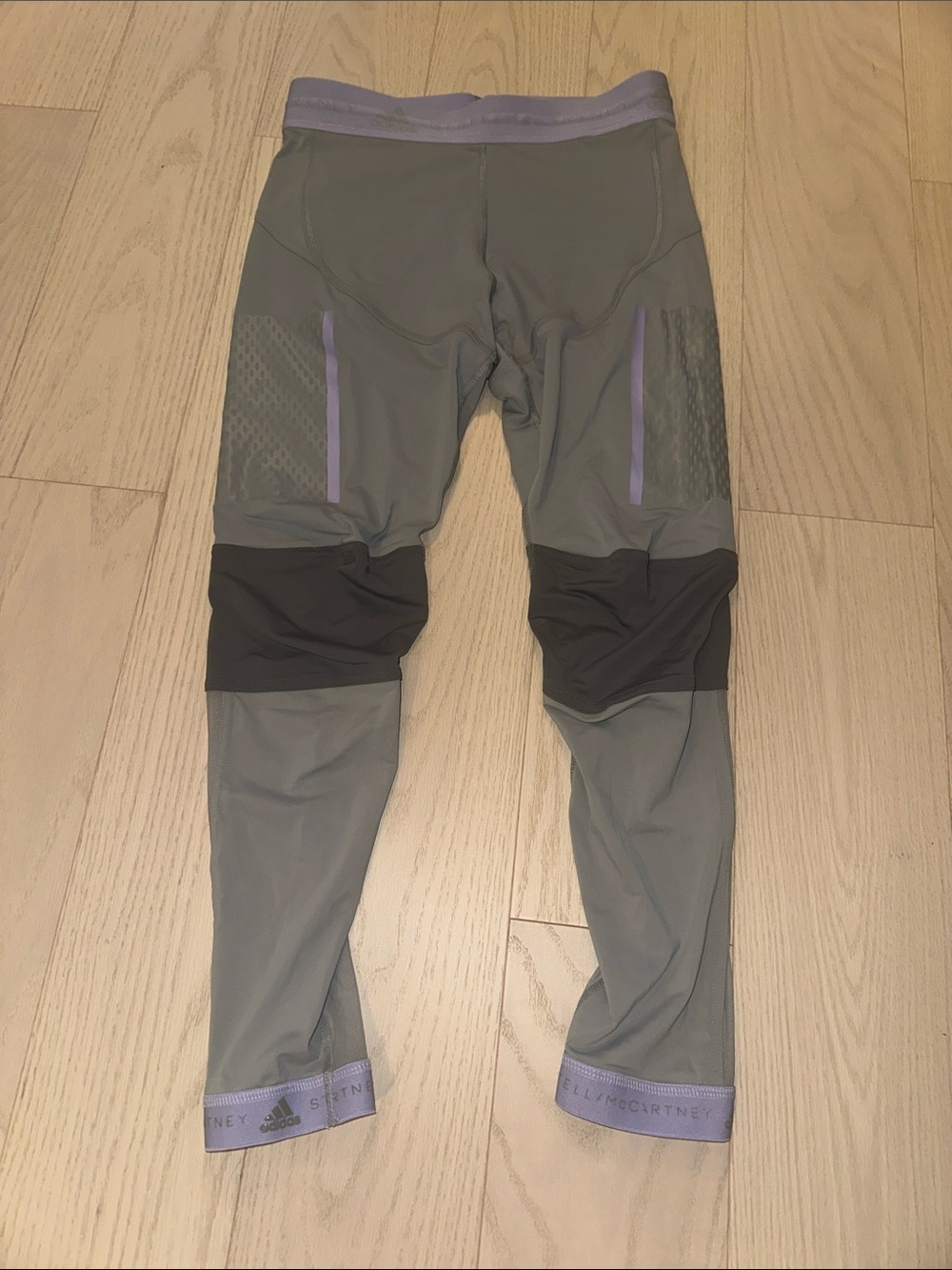 Stella McCartney Olive Gray tight with Lavender Trim